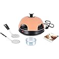 emerio PO-115985 pizza maker/oven 4 pizza(s) Black,Orange 900 W PO-115985, 4 pizza(s), Black,Orange, Ceramic, 900 W, 4.43 kg, 380 mm