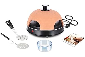 Emerio PO-115985 Horno para Pizza Eléctrico, Antiadherente, Incluye Espátulas y Cortapizzas, Libre de BPA, 900W