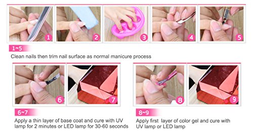 Belen UV Nagellack Nail Art Polish Soak Off Bunte Glitzer Effekt Farblack 1x10ML - 5