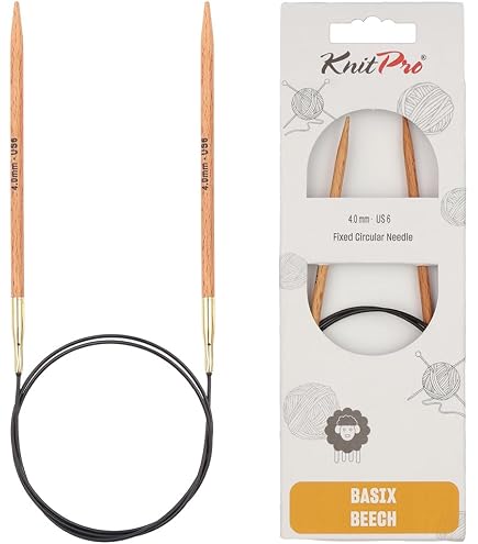 Rundstricknadel Aus Bambus Von Prym – 80 Cm Länge, 4,0 Mm Stärke, Gratfrei Mit Glattem Übergang Zum Seilchen, Ideal Für Pullover, Ärmel Und Halsausschnitte