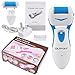 Quimat Pedicure Hard Skin Remover Rechargeable Foot File Electric Callus Remover Foot Care Tool with 1 Free Roller to Gently and Instantly Removes Hard Cracked Dead Skin for Smooth Feet Fast (Blue)