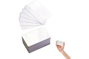 ROWWAIT 50 Pcs Blank Kraft Paper Cards Business Cards,Message Card,DIY Label Hard Paper Card can be Written on Both Sides,Cards Blank for School Home Office Supplies,Shorthand Learning,DIY,Memory(87 * 52mm)