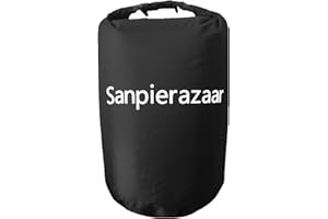 Sanpierazaar Dry Bags Waterproof, Ultralight Dry Sack, 10L/20L/40L/70L Waterproof Bags,Roll Top Sack for Kayaking, Beach, Rafting, Boating, Hiking, Camping,Swimming (Black, 20L)