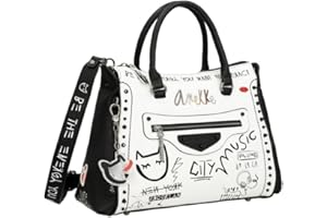 Anekke | Bowling White Energy Fun & Music | Accessoires et accessoires pour femmes | Sacs Femme Mesures 37/27/11cm, coloris assortis