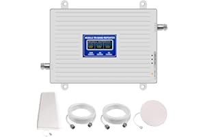 KKBSTR Amplificador de Señal 2G 3G 4G, Tri-Banda 900/1800/2100MHz, Compatible con Todos los Operadores