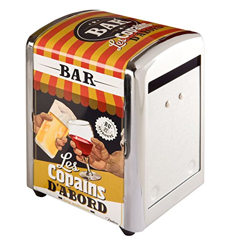 Natives, 411180, Dispenser di tovaglioli di Carta retrò Les Copains, Multicolore (Mehrfarbig)