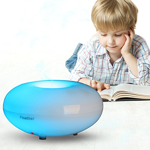 Ultraschall Luftbefeuchter Duftzerstäuber Duft/Aroma Diffuser mit 6 LED Farbwechsel Ätherische Öle Aromatherapy Diffusor Vernebler Raumbefeuchter Raumluftbefeuchter Luftbefeuchtungsgeräte 140ML - 5