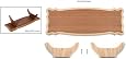 Support De Présentation Pour Maquette Bateau Occre Santisima Trinidad - Base En Bois à Monter