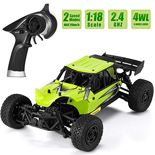 RC Car 2,4GHz 1:18 Escala Coche RC 40km/h de Alta Velocidad 4WD RC Car Recargable Vehículo Eléctrico Regalo Mejor para Niños y Adultos