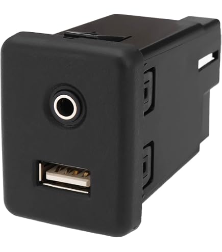 Quystetes Adattatore Prolunga USB-AUX Per Autoradio - Connettore Di Ricambio Per Impianti Audio E Radio
