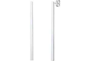 FindChic Boucles Oreilles Pendantes Femme Acier Inoxydable, Clous Oreilles Piercing Oreilles Barre Homme