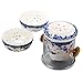 Produktbild La Haute Keramik Teekanne Quik Tee Cup Set Chinesische Japanische Porzellan Kungfu Tee Set für Home Office Business Blau / Weiß
