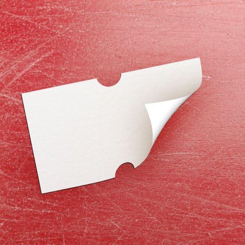 Blank Price Gun Label 21mm x 12mm Peelable White Pack of 10 Rolls