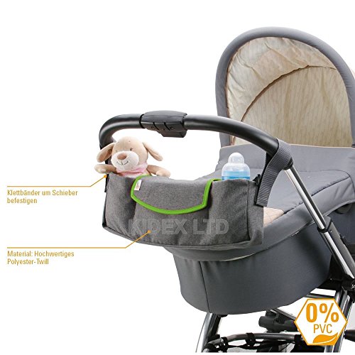 Diago UK-Deluxe Stroller Organiser - Green