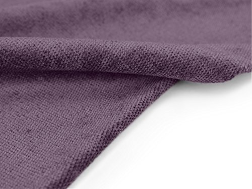 Hochwertige Kissenhülle mit samtig-weichem Chenille-Touch und dezentem Design – erhältlich in 14 modernen Farben und 3 verschiedenen Größen, 60×60 cm, brombeere - 8
