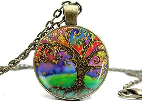 Antique Vintage Life of Tree Lady's Retro Pendant Necklace Fashion Accessories