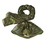 XUE Tactique Écharpe à Réseau Shemagh Keffieh Foulard Militaire Filet De Camouflage Écharpe en Maille Filet pour Camoufler Fusil et Équipement Réseau Rigide Mesh pour Armée Chasseur (Camo 180x90cm)