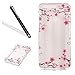 Produktbild Schutzhülle für Huawei Honor 8,Cover für Huawei Honor 8 Silikon Hülle,Leeook Ultra Dünn Flexibel Transparent Silikon Bumper Schale Rückseite Handyhülle Schutzhülle Schön Pink Blütenblumen Durchsichtige TPU Crystal Clear Case Backcover Tasche Etui für Huawei Honor 8 + 1 x Schwarze Eingabestift-Pink Blütenblumen