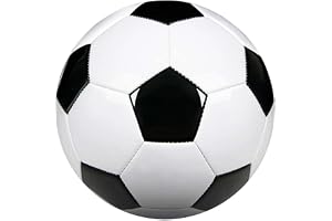 Klassisk svart och vit fotboll - storlek 5 standard träningsboll för vuxna, barn och studenter