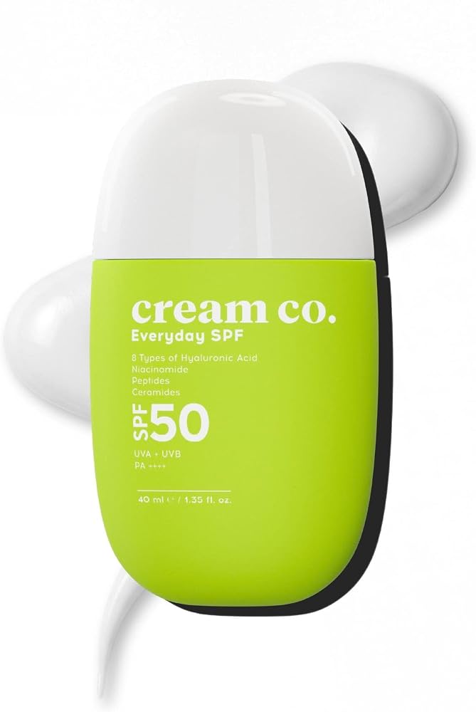 Cream Co. SPF50 Güneş Koruyucu Krem, Leke Karşıtı Nemlendirici Aydınlatıcı, 40 ML, Güneş Serumu