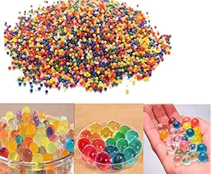 Keedoz Crystal Soil Rubber Jelly Water Beads (Multicolour, 75 g) - Pack of 10000 Pieces