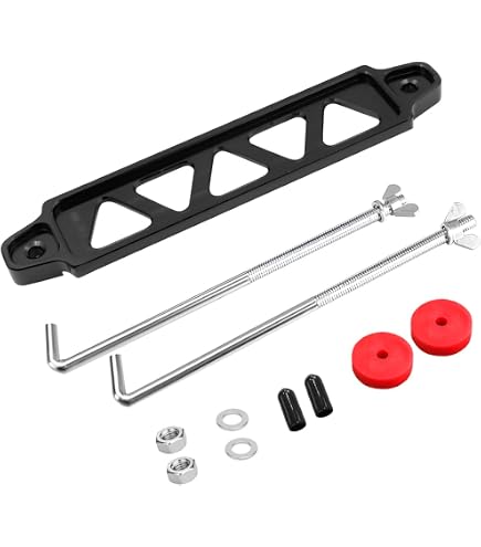 Support Plateau Batterie Voiture CGEAMDY 27cm - Métal Réglable Universel Avec Pince, Kit Fixation Robuste