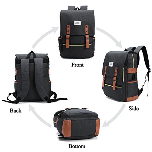 Business Rucksack  Tezoo USB Laptop Rucksack Herren 15 6 Zoll Wasserdicht Anti-Diebstahl Notebook Tasche Damen Reisetasche Schulrucksack f  r Arbeit O