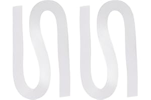 PATIKIL 240pcs Quilling Strips Paper 3mm(1/8") 54cm Origami Paper Quilling Strip for Art DIY Hand Craft Christmas, White