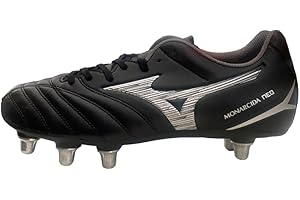 Mizuno Monarcida Neo III Rugby Si, Scarpe da Rugby Unisex-Adulto (Black/Silver, Sistema Taglie Calzature EU, Adulto, Numero, Media, 48.5)