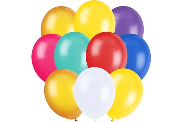 Unique Party - 54503 - Ballons Gonflables - Latex - 30 cm - Coloris Aléatoire, 12"