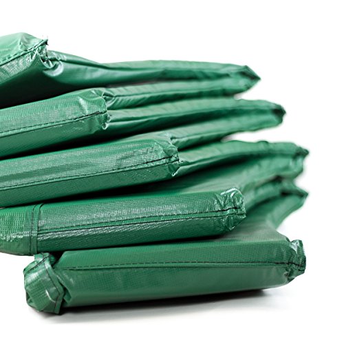 Trampolin Randabdeckung Deluxe | max. Schutz durch doppelte Dicke | Schutzrand passend für Ø 300 – 305 cm | reißfest & UV-beständig | grün - 8