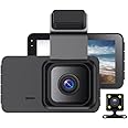 ROCKTECH Dual Channel Dash Camera - 2K Video | Front and Rear Cameras | WiFi | GPS Logger | Emergency Recording, Night Vision, Back Parking Assistance | 1 TB Sd Card Supported Dashboard Cam