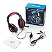 Produktbild Surround Kopfhörer,Beexcellent GM-1 Gaming Headset für New Xbox One PS4 PC 3,5mm Surround Sound Stereo Over-Ear Kopfhörer Audio Musick Ohrhörer mit Mikrofon und LED-Licht für PS4 PC Computer Laptop Handy Tablet iPhone iPad - Headset-Splitter, Rot