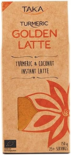 (2 Pack) Taka Turmeric Organic Golden Turmeric and Coconut Instant Latte 150 g