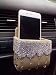 Produktbild tishaa Bling Bling Auto Air Vent Tasche für Handy Tasche Aufbewahrungsbox Organizer Tragetasche, 1 Beige Teardrop Crystal BLk PU