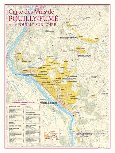CARTE DES VINS DE POUILLY FUME ET POUILLY / LOIRE francais CARTE DES VINS DE POUILLY FUME ET POUILLY / LOIRE francais