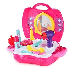 Webby Pretend Play Beauty Salon Fashion Play Makeup kit and Cosmetic Toy Set for 3+ Year Kids, Girls Toy