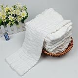 Kauftree 10/20er Baby Stoffwindeln Windeleinlagen Babywindeln Windeln Einlagen Set Wiederverwendbar Muslin Baumwolle 12 Schichte Gaze - 3
