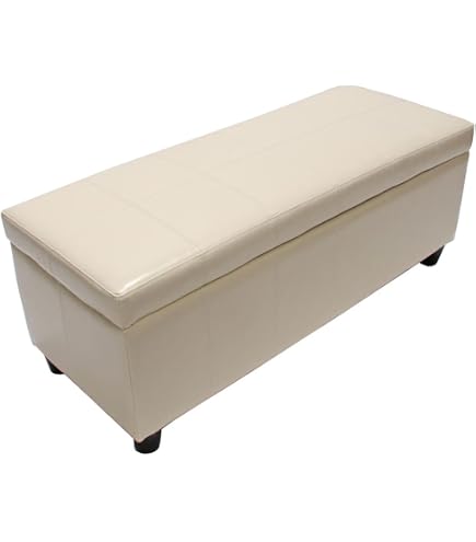 Banquette Kriens XXL, coffre, banc, tissu, 180x45x45cm , aspect daim