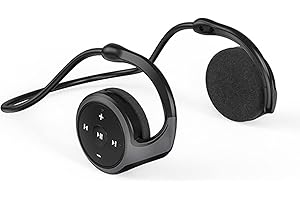 XUJAIOLQP Behind The Head Headphones, Bluetooth 5.0 Neckband Around Head Headphones, Lightweight Foldable Wireless Sports Sweatproof Headset