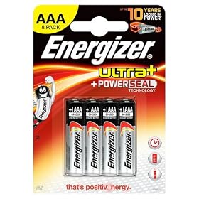 Energizer – Pile Alcaline – AAA x 8 – Ultra+ (LR03)