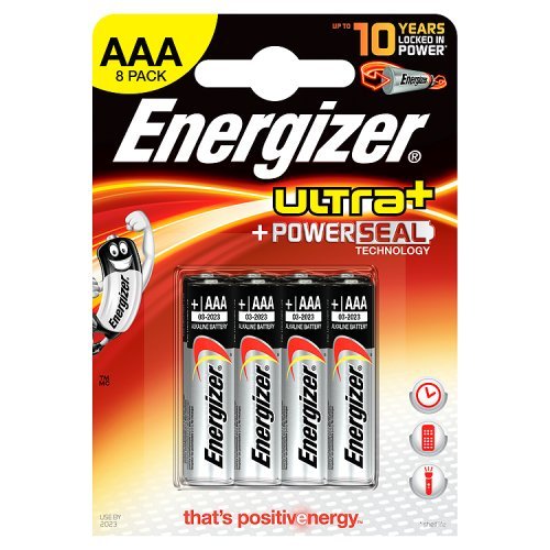 Energizer - Pile Alcaline - AAA x 8 - Ultra+ (LR03)