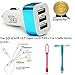 Gionee S Plus Compatible Ceritfied World Style Car Charger, 3-Port USB Car Charger With Smart Sharing each USB Port Fast Charger Car Charger(Assorted Color) with FREE GIFT RS.336.00
