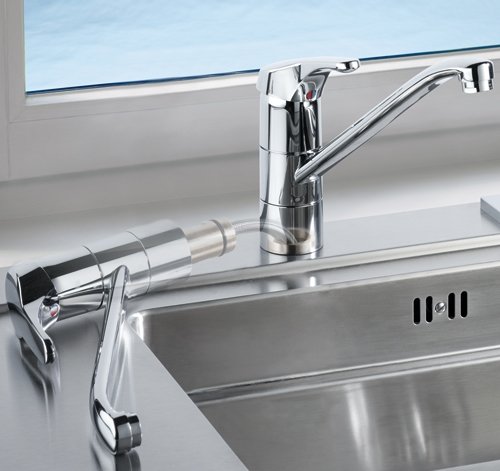 Ideal Standard Einhebel-Küchenarmatur Melostart für Vorfenstermontage, chrom, B9333AA - 3