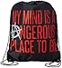 Produktbild Dean Ambrose WWE My Mind is A Dangerous Place to Be Official Drawstring Bag Turnbeutel Tasche