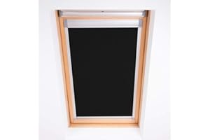 BLOC BLINDS Bloc Skylight Blind for Velux Roof Windows Blockout, Black, MK04