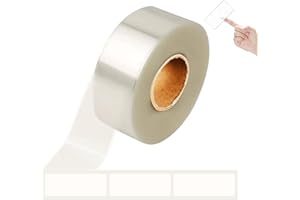 1STEP2DREAM 500 Pieces Book Spine Label Protector | Clear Labels for Protecting Barcodes,Book Spine Stickers Tape | 1.18"H x 3.15"W