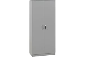 Seconique Dakota 2 Door Wardrobe in Light Grey