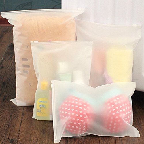 CAOLATOR - Set da 5 buste trasparenti per biancheria, organizer da viaggio