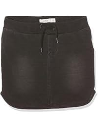 NAME IT Nittove Grey Slim Dnm Skirt Nmt, Falda para Niñas